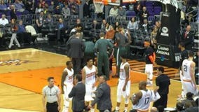 Milwaukee Bucks forward, Jabari Parker, carried off court with sprained knee