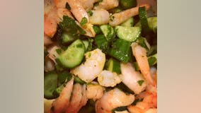 Cucumbers and mint: This spicy shrimp recipe will help use up the goods from your garden