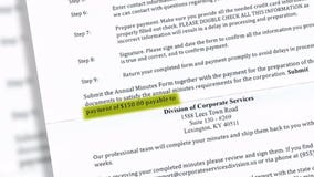 "It's sort of a scare tactic:" Postal inspectors warn of mailing used to lure people into paying fees