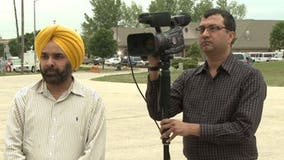 Reporters from U.K.-based Sikh Channel visit Oak Creek