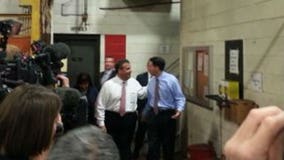 New Jersey Governor Chris Christie again headed for Wisconsin to campaign for Governor Walker