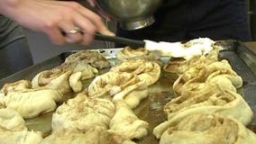 Hanging out with the MFD, making cinnamon rolls