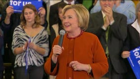 "America's best days can be ahead of us:" Hillary Clinton joined by Tammy Baldwin at Eau Claire stop