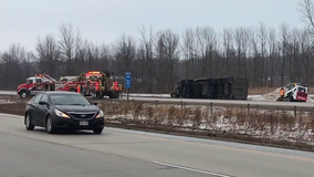 Semi driver cited after rollover crash shut down I-43 NB near Cedarburg for hours