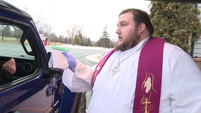 'To still bring us together:' Plymouth church offers communion to go