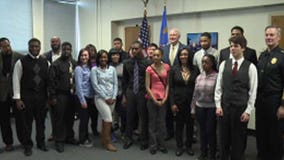 "I want to help people:" City leaders swear-in 2015 Police Ambassador Class