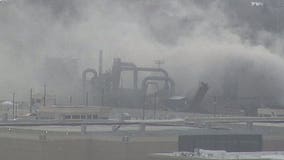 Firefighters battle two-alarm blaze, freezing conditions at Miller Compressing