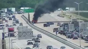 Vehicle fire closes all lanes of I-41/94 SB near Ryan Road