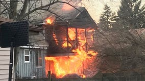 North Shore Fire and Rescue crews battle house fire in Brown Deer