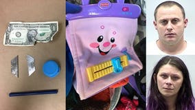 Drug bust: Man, woman arrested after K-9 officer finds fentanyl hidden inside child's toy purse