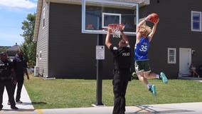 Video: YouTube phenom dunks on Mount Pleasant officer during friendly game