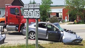 Car, pickup truck collide on Hwy. 175 near Theresa