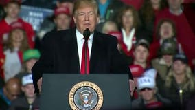 President Trump rallies in Wisconsin after thwarted pipe bomb attacks