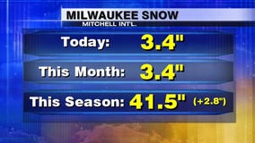 Another dose of snow in southeast Wisconsin, above average for the season