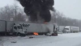 VIDEO: At least 1 dead in 150-vehicle pileup on Michigan interstate