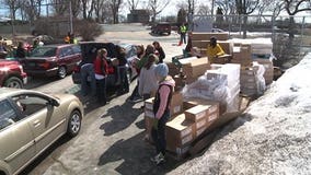 Palermo's employees hand out Easter baskets to needy families