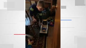 Video: Kenosha family turns to RC trucks, cars to get snacks from one room to the next