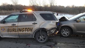 Racine County deputy suffers minor injuries after his squad was struck by another vehicle