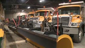 Over 100 salt trucks deployed Monday morning to tackle snowy conditions