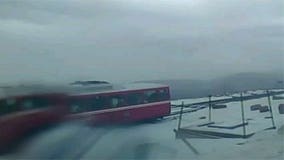 Snow's flying atop Colorado's Pike's Peak