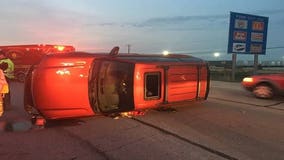 2 injured in single-vehicle rollover accident in Racine County