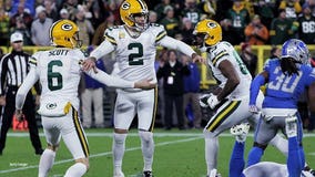 Mason Crosby field goal lifts Packers over Lions 23-22 at Lambeau Field