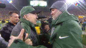 "Are you kidding me?!" Brett Favre reflects on emotional moment with Bart Starr at Lambeau Field