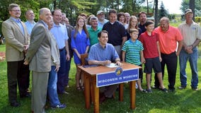 Gov. Scott Walker signs fish farm, gas price bills