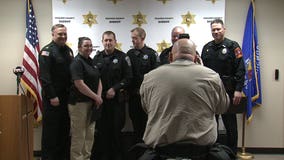 'It feels good:' Ozaukee County 1st responders honored for saving lives in separate incidents