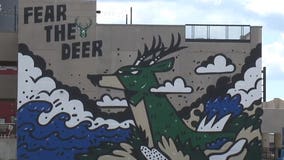 Fierce-looking Bango featured on new Bucks mural in Walker's Point neighborhood