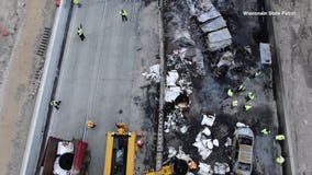 'Everybody was in shock:' State patrol releases drone video of deadly I-41/94 semi crash