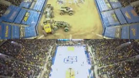 Time-lapse: From Monster Jam to Golden Eagles in 42 seconds