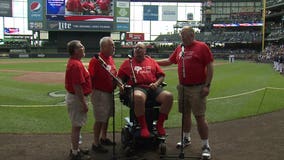 Free Beer Quartet belts out emotional 'last call' anthem performance at Brewers game
