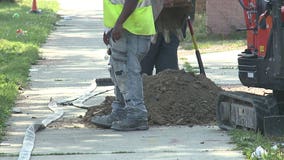 Businesses evacuated near 20th and Capitol after construction crew struck gas line