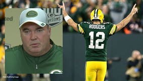 Packers' Mike McCarthy says team awaiting more info on Aaron Rodgers' knee injury