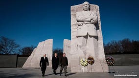 President Trump visits MLK memorial