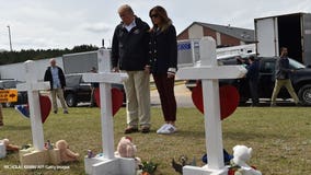 President Trump pays his respects to 23 killed by Alabama tornado