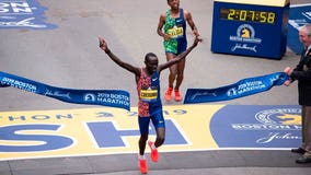 Kenya's Cherono wins men's Boston Marathon in sprint to tape