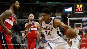 Giannis Antetokounmpo takes over again as Bucks beat Wizards 104-95