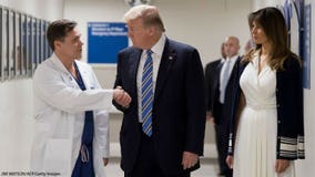 Pres. Trump meets victims during visit to Florida hospital