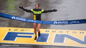 Desi Linden wins Boston Marathon, 1st US woman since 1985