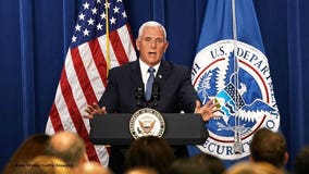 VP Pence defends immigration agency, rips Democrats