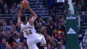 Giannis Antetokounmpo has triple-double as Bucks crush Heat 124-86