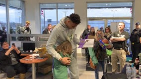 Watch: Tears start flowing when Bucks star Giannis Antetokounmpo thanks young fan for her artwork