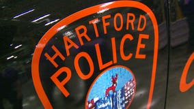 Hartford police chase, crash; suspect vehicle caught fire