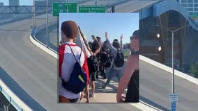 MCSO: 'Number of arrests made' as protesters take to Hoan Bridge, force closure of freeway