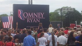 Emotional Paul Ryan takes the stage in home state following VP selection