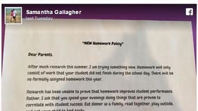 "I am trying something new!" Teacher’s homework policy goes viral