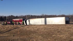 All clear: Ramps at I-43 and Brown Deer Rd. reopen following semi rollover