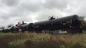 Train strikes vehicle at Brookfield railroad crossing